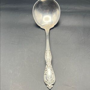 Oneida Silver Arbutus Serving Ladle - Classic Floral Handle